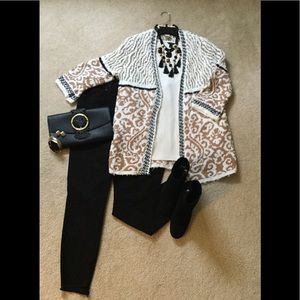 Mixed Print Cardigan